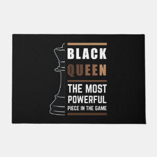 Black Queen The Most Powerful Piece In The Game 1 Doormat