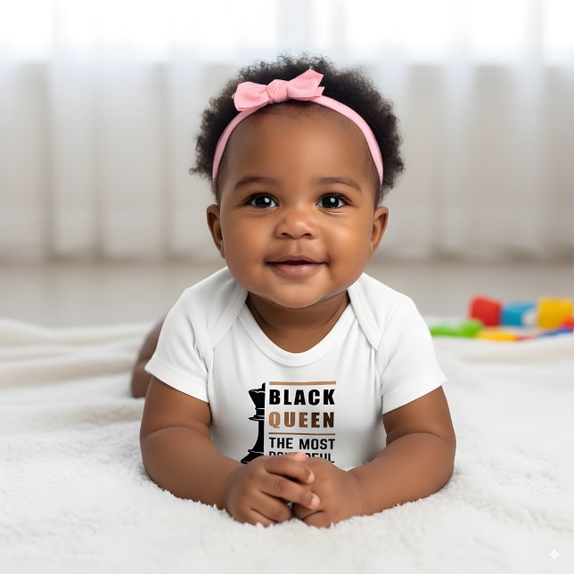 Black Queen The Most Powerful Piece In The Game 2 Baby Bodysuit (Creator Uploaded)