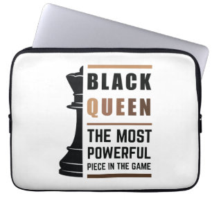 Black Queen The Most Powerful Piece In The Game 2 Laptop Sleeve