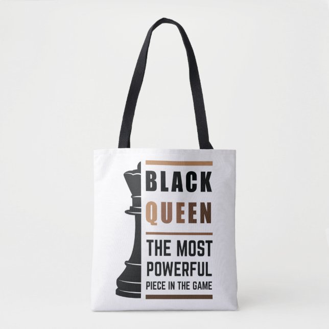 Black Queen The Most Powerful Piece In The Game 2 Tote Bag (Front)