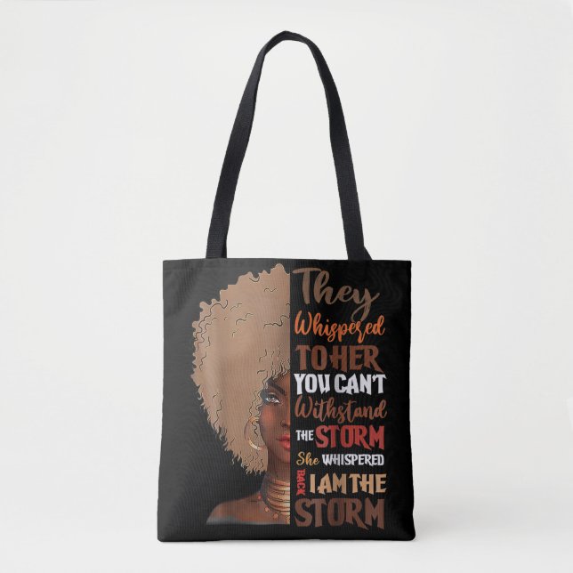 Black Queen Tote Bag (Front)