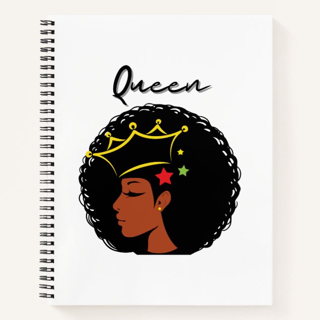 Black Queen  Womens  Notebook (Front)