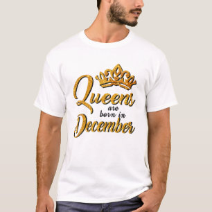 Black Queens Are Born In December Women T Birthday T-Shirt
