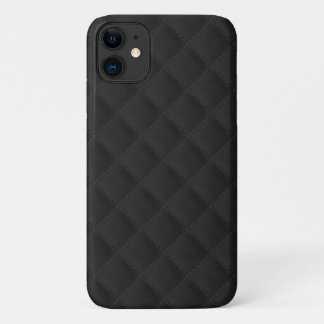 Black Quilted Leather Case-Mate iPhone Case