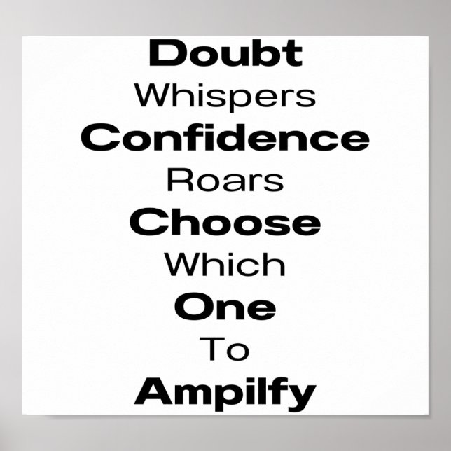 Black Quoted Poster Print #19 (Front)