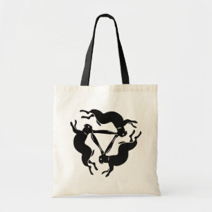 Black rabbits - Lucky Tinner's Rabbit symbol Tote Bag