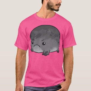 Black Rain Frog Cute Grumpy Frog T-Shirt