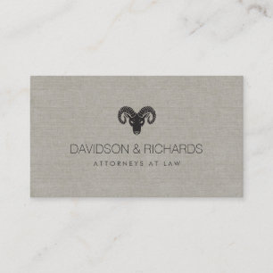 Black Rams Head Professional Business Card