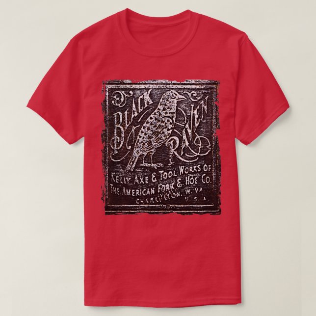 Black Raven Axe 1 T-Shirt (Design Front)