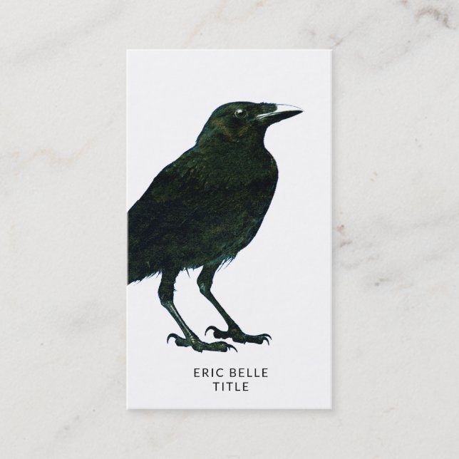 Black Raven Business Card (Front)