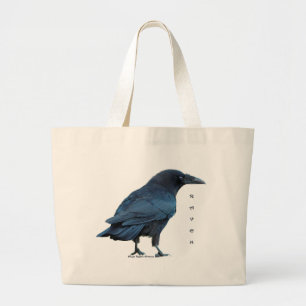 Black Raven Collection III Large Tote Bag