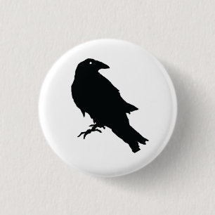 Black Raven Design Button