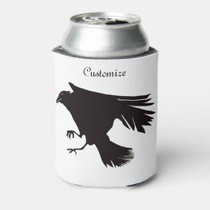 Black Raven Flying Thunder_Cove Can Cooler