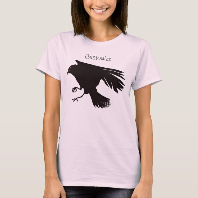 Black Raven Flying Thunder_Cove T-Shirt (Front)
