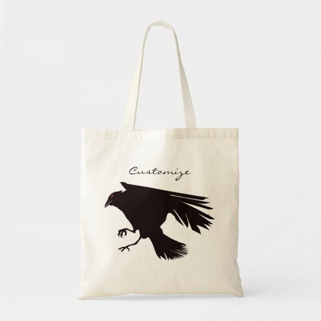Black Raven Flying Thunder_Cove Tote Bag (Front)