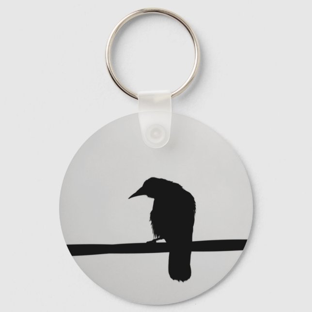 black raven key ring (Front)