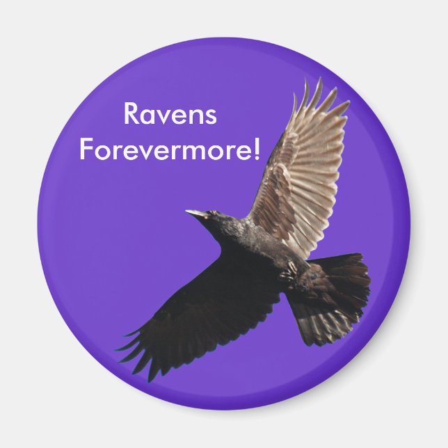 Black Raven Series Magnet (Front)