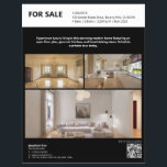 Black Real Estate Property Listing Flyer<br><div class="desc">Elevate your property marketing with this elegant black minimalist real estate flyer. Perfect for luxury listings, this design features a bold layout with space for 3 high-quality property photos, detailed features, and agent contact info. Ideal for high-end realtors looking for a sophisticated, professional look to impress potential buyers. 100% customizable...</div>