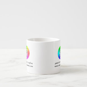 Black Rectangular Business Logo Promo mug