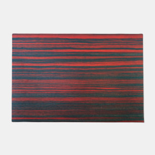 BLACK & RED ABSTRUCT DOORMAT