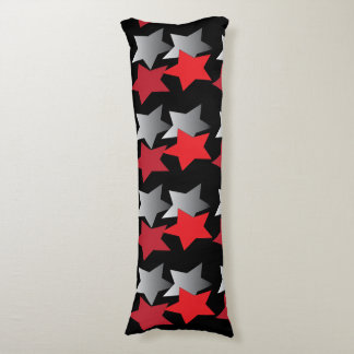 Black, Red and Grey Blanket Body Cushion