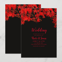Black & Red Berries Berry Tree Branches Wedding