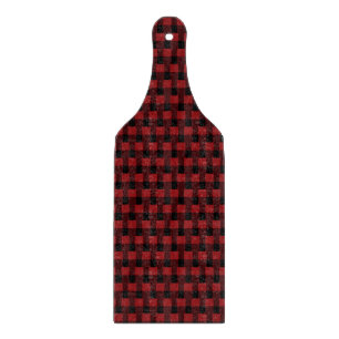 Black & Red Checked - Cutting Board
