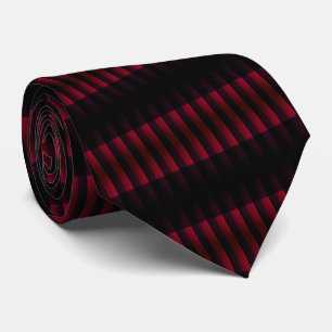 Black & Red Checked - Modern Tie