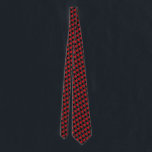 Black & Red Checked Tie<br><div class="desc">Black & Red Necktie</div>