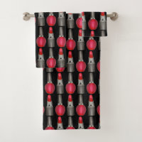 Black Red Fashionista Lipstick Nail Polish Makeup