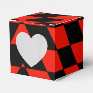 Black & Red Favour Box