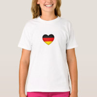Black Red Gold  Flag Colours Heart German Pride