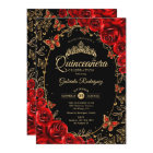 Black Red Gold Quinceanera