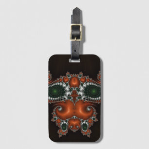 Black, Red, Green and White design Luggage Tag