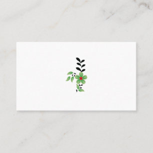 black, red, green clip art design Business Card