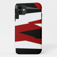Black red grey and white