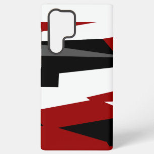 Black red grey and white samsung galaxy case