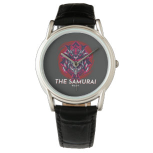 Black Red Minimalist Vintage The Samurai Watches