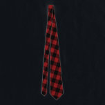 Black & Red Plaid Checked Tie<br><div class="desc">Black & Red Plaid Checked</div>