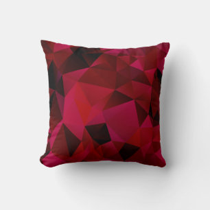 Black red, polygonal cushion