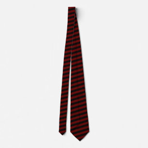 Black & Red Striped - Lion Tie