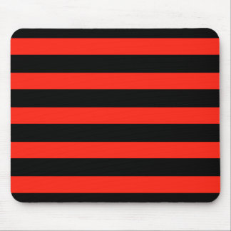 Black & Red Stripes Mouse Pad