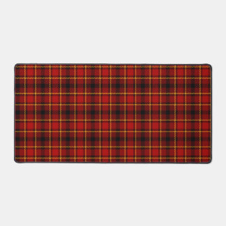 Black Red Tartan Plaid Holiday Design Christmas Desk Mat