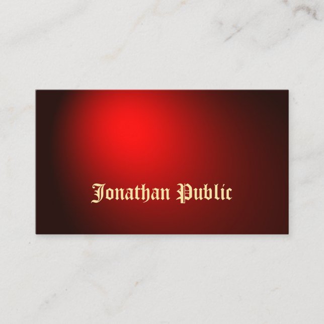 Black Red Tattoo Art Artist Tattooist Creative Business Card (Front)