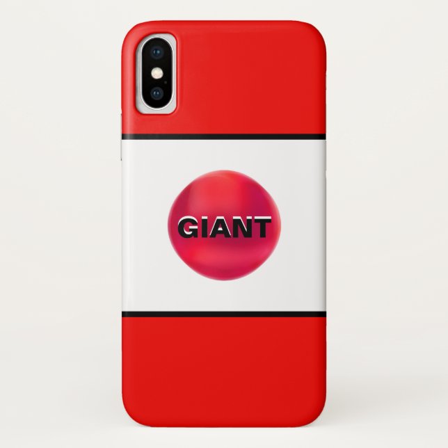 Black Red White Stripes Case-Mate iPhone Case (Back)