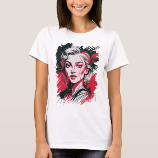 Black & Red Woman 1 T-Shirt