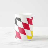 Black Red Yellow Blue Bavaria Diamond Flag Pattern