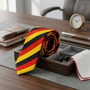 Black Red Yellow Combination Tie