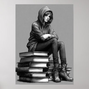 Black Reflection, Sad Eyes Poster