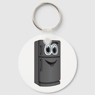Black Refrigerator Cartoon Key Ring